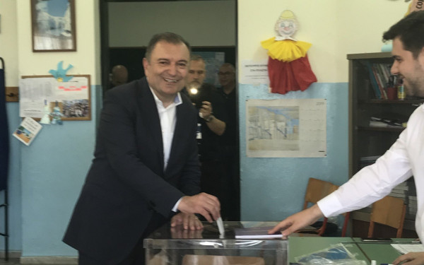 Στο Πανόραμα ψήφισε σήμερα το μεσημέρι ο Ιγνάτιος Καϊτεζίδης 