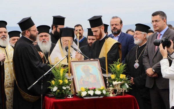 Στη λιμνοθάλασσα Καλοχωρίου ο οικουμενικός πατριάρχης