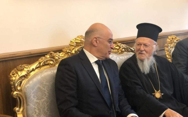 Μήνυμα αγάπης και ειρήνης έστειλαν Ν. Δένδιας και Βαρθολομαίος (φωτ)