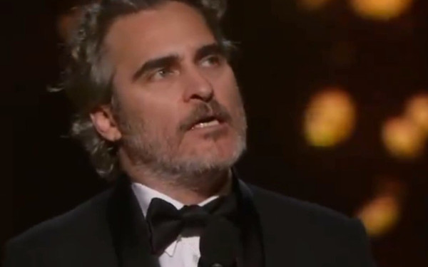 Όσκαρ 2020: Η συγκινητική ομιλία του Χοακίν Φίνιξ (Βίντεο)