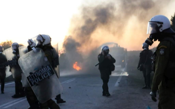 Μυτιλήνη: Νέα επεισόδια έξω από την επιταγμένη έκταση