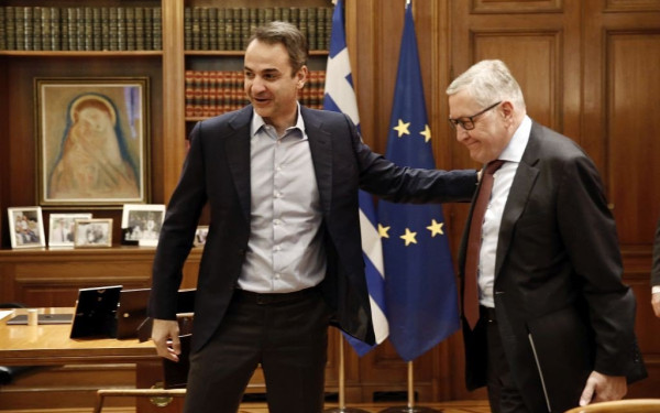 Τετ-α-τετ Κ.Μητσοτάκη-Κλ. Ρέγκλινγκ στο Μ. Μαξίμου