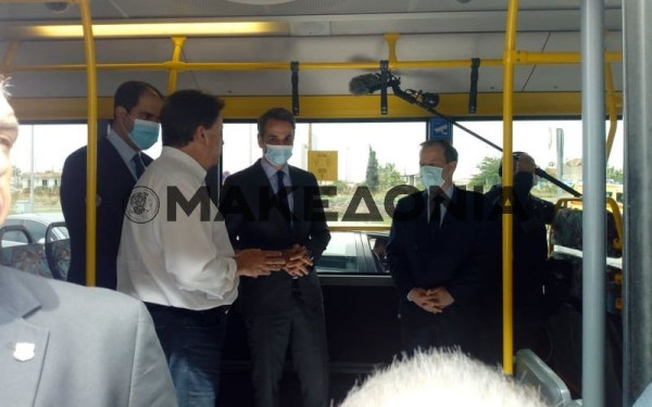 Θεσσαλονίκη: Επίσκεψη Μητσοτάκη στα ΚΤΕΛ Μακεδονία (Βίντεο, φωτ.)