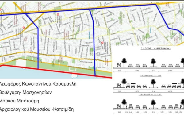 Δήμος Θεσσαλονίκης: Κατεβαίνει στο οδόστρωμα ο ποδηλατόδρομος της λεωφόρου Νίκης