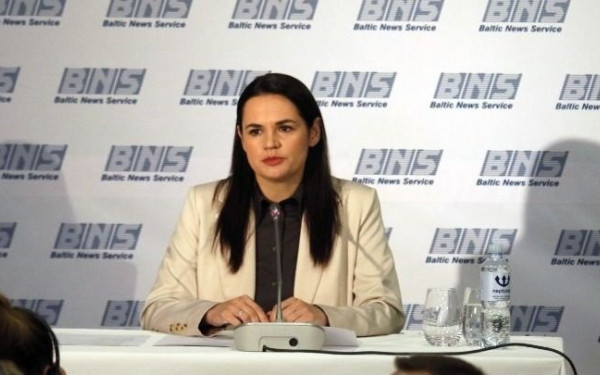 Για μια "ειρηνική επανάσταση" στη Λευκορωσία, μίλησε ενώπιον του Ευρωκοινοβουλίου η Τιχανόφσκαγια 