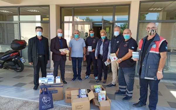 Δωρεά 2.000 ιατρικών μασκών στο Σωματείο Εργαζομένων ΕΚΑΒ-2 Θεσσαλονίκης από τον Οργανισμό Μαλλιάρης-Παιδεία