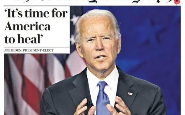 "Έφτασε η ώρα η Αμερική να θεραπευτεί" -Ο διεθνής Τύπος υποδέχεται με ανακούφιση τη νίκη του Τζο Μπάιντεν