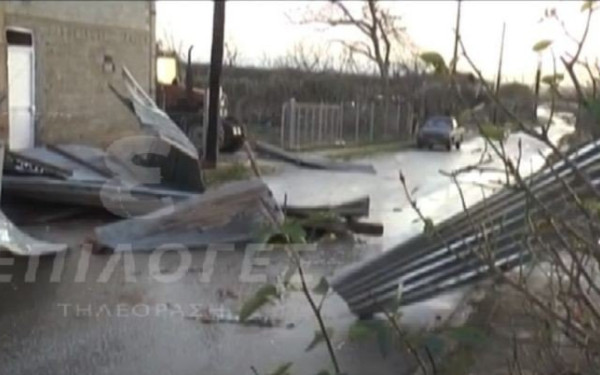 Σέρρες: Ανεμοστρόβιλος “σάρωσε” την Τούμπα