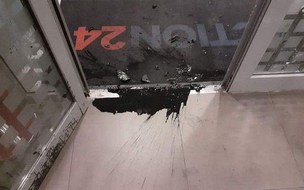 Επίθεση στα γραφεία του τηλεοπτικού σταθμού Action 24