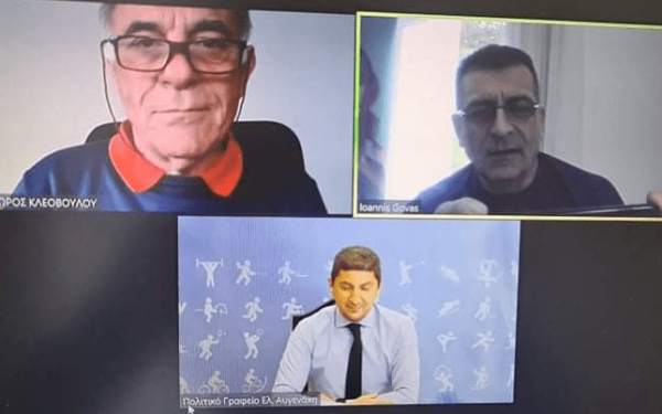 Συνάντηση εκπροσώπων του Πανελλήνιου Συνδέσμου Γυμναστηρίων με τον Αυγενάκη