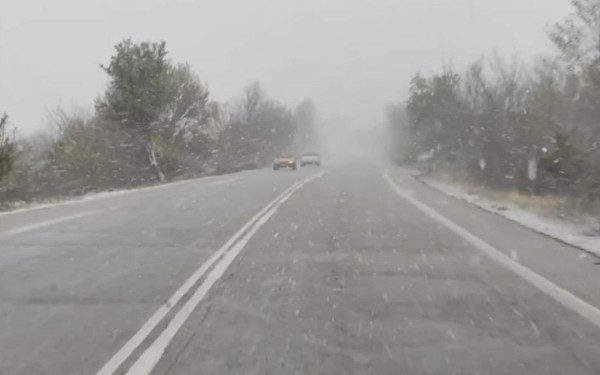 Τα πρώτα χιόνια στην ορεινή Θεσσαλονίκη, στο Κιλκίς και στην Ε.Ο Θεσσαλονίκης - Σερρών - Δείτε βίντεο