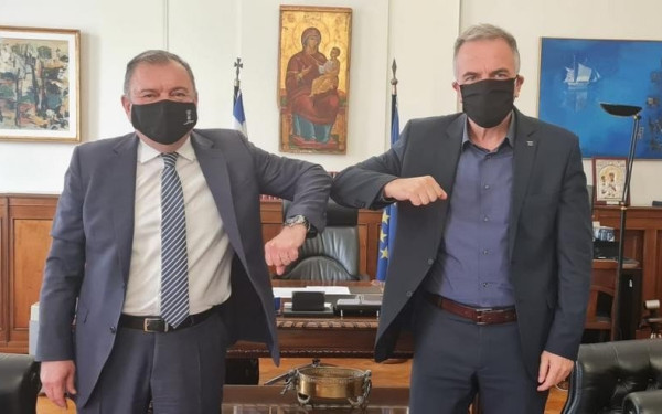 Στ. Καλαφάτης - Ιγν. Καϊτεζίδης συζήτησαν για το "Αντ. Τρίτσης" και το ταμείο ανάκαμψης