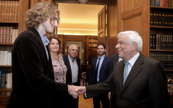 Στο Προεδρικό Μέγαρο ο Στέφανος Τσιτσιπάς