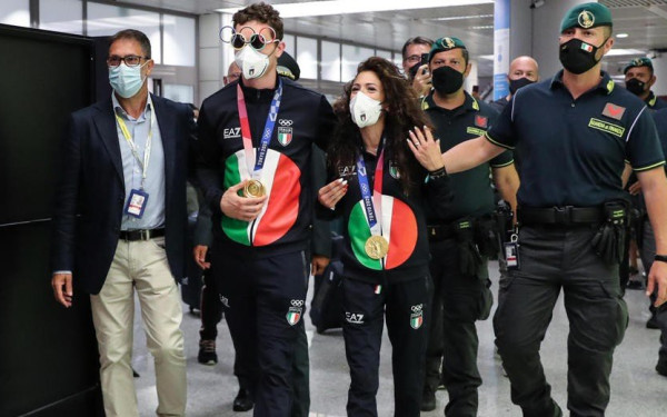 Ιταλία: Αποθεωτική υποδοχή στην Ολυμπιακή ομάδα