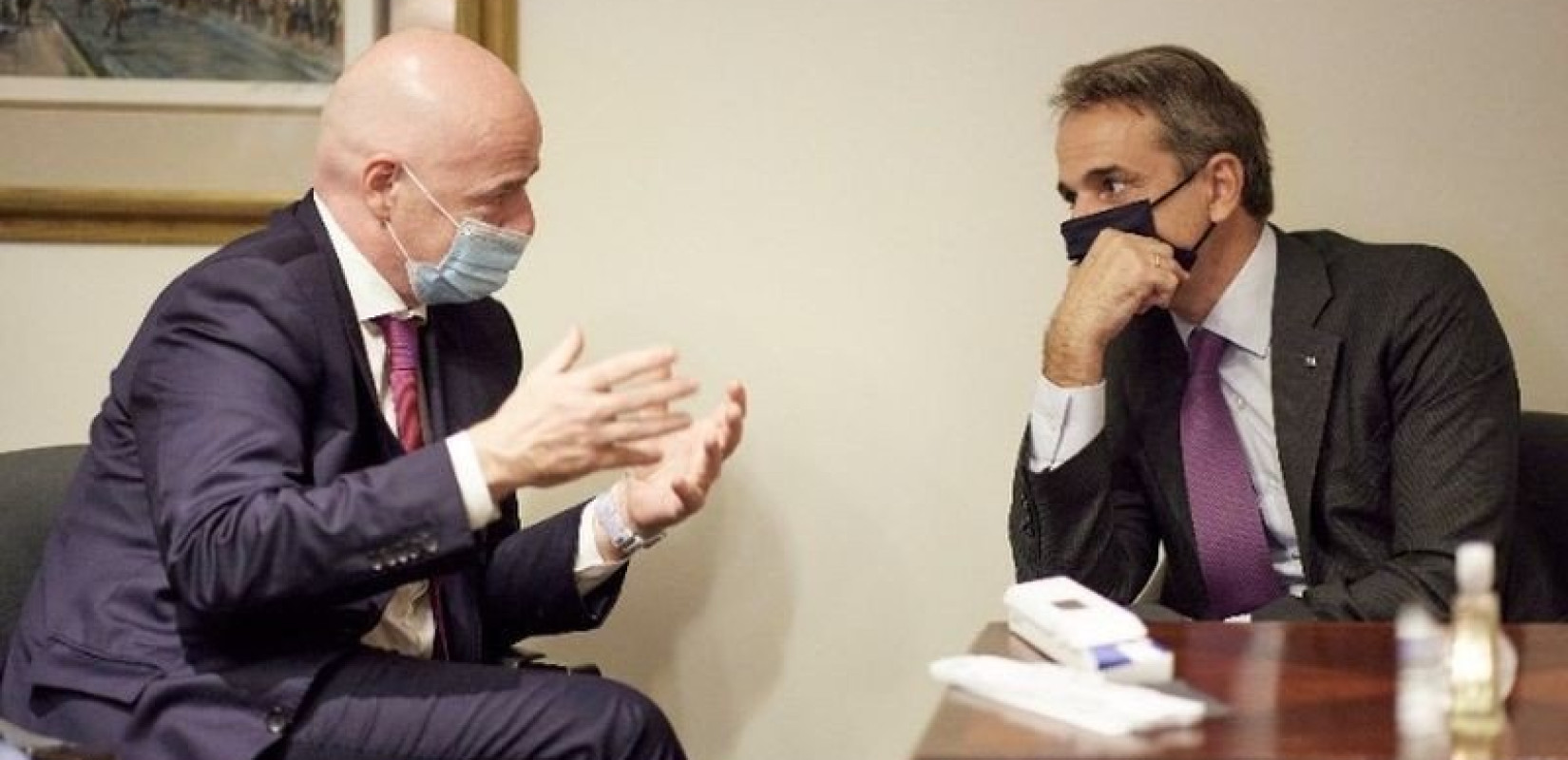 Κυριάκος Μητσοτάκης: Συναντήθηκε με τον πρόεδρο της FIFA, Τζιάνι Ινφαντίνο, στη Νέα Υόρκη 