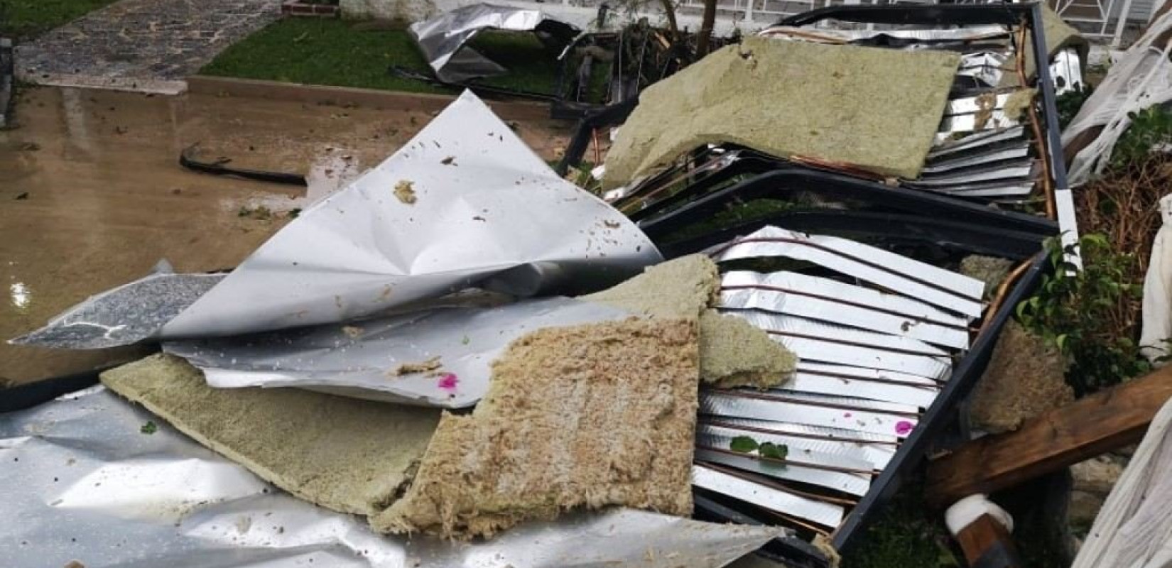 Ζάκυνθος: Μεγάλες ζημιές προκάλεσε ανεμοστρόβιλος στο χωριό Καλαμάκι 