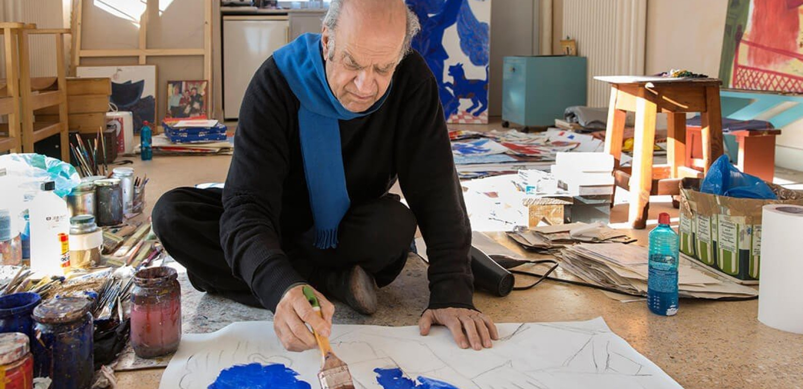 Ο Κ. Γαβράς αποχαιρετά τον «Έλληνα Πικάσο»