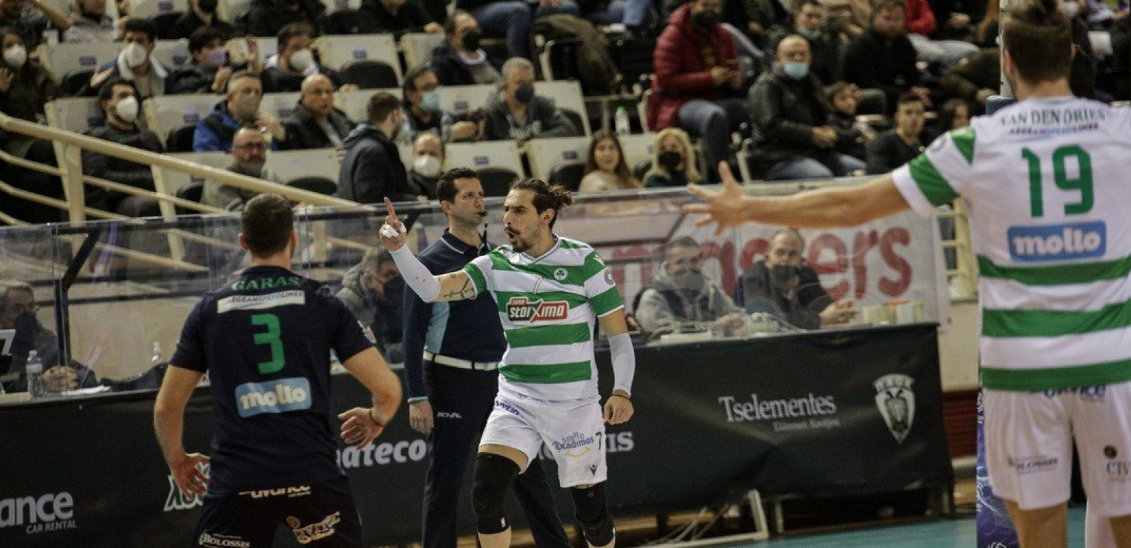 Βόλεϊ: Θρίαμβος του Παναθηναϊκού επί του ΠΑΟΚ στην Πυλαία (βίντεο)