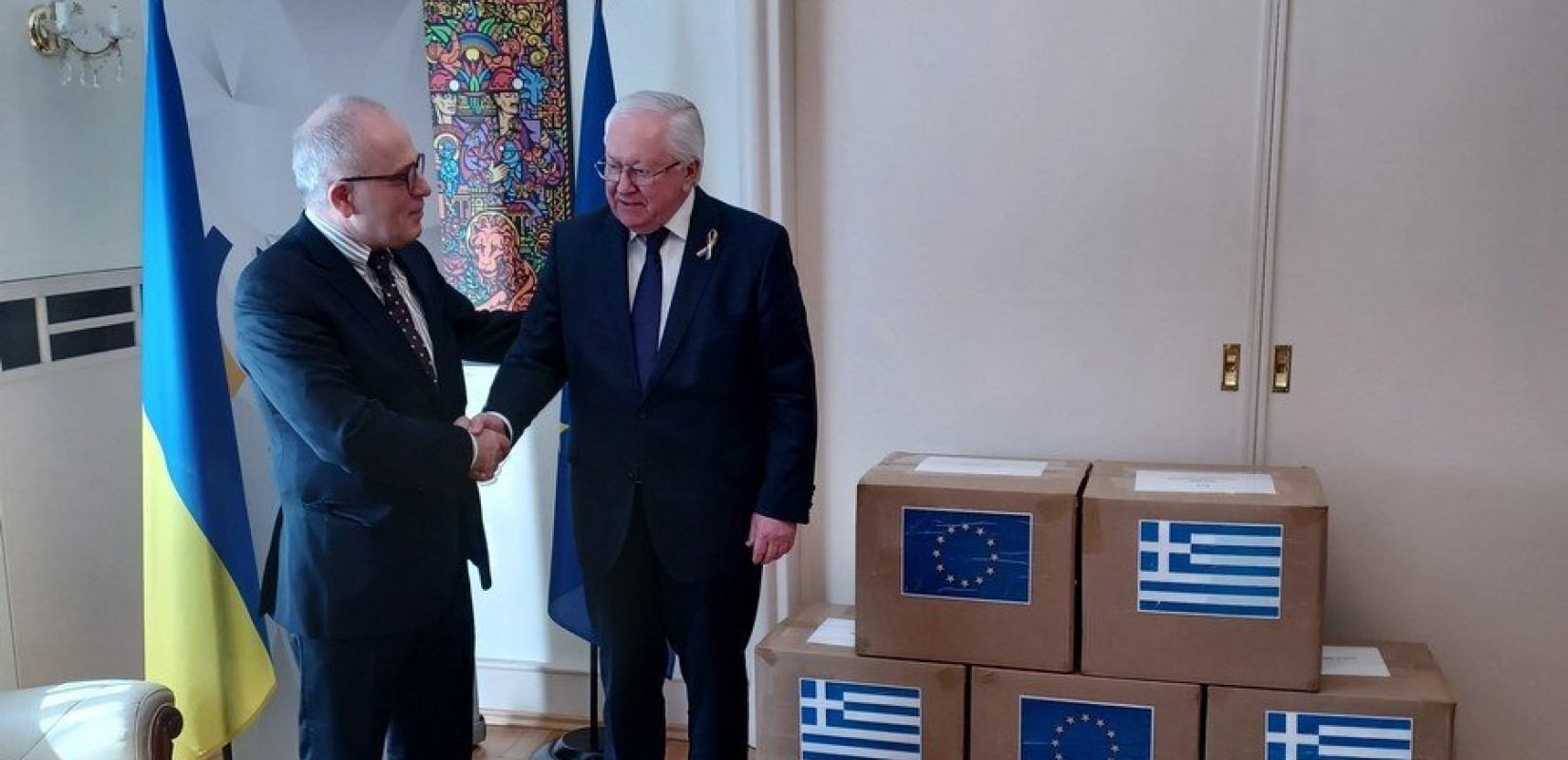 Ανθρωπιστική βοήθεια στην Ουκρανία από τη Μόνιμη Αντιπροσωπεία της Ελλάδας στο Συμβούλιο της Ευρώπης