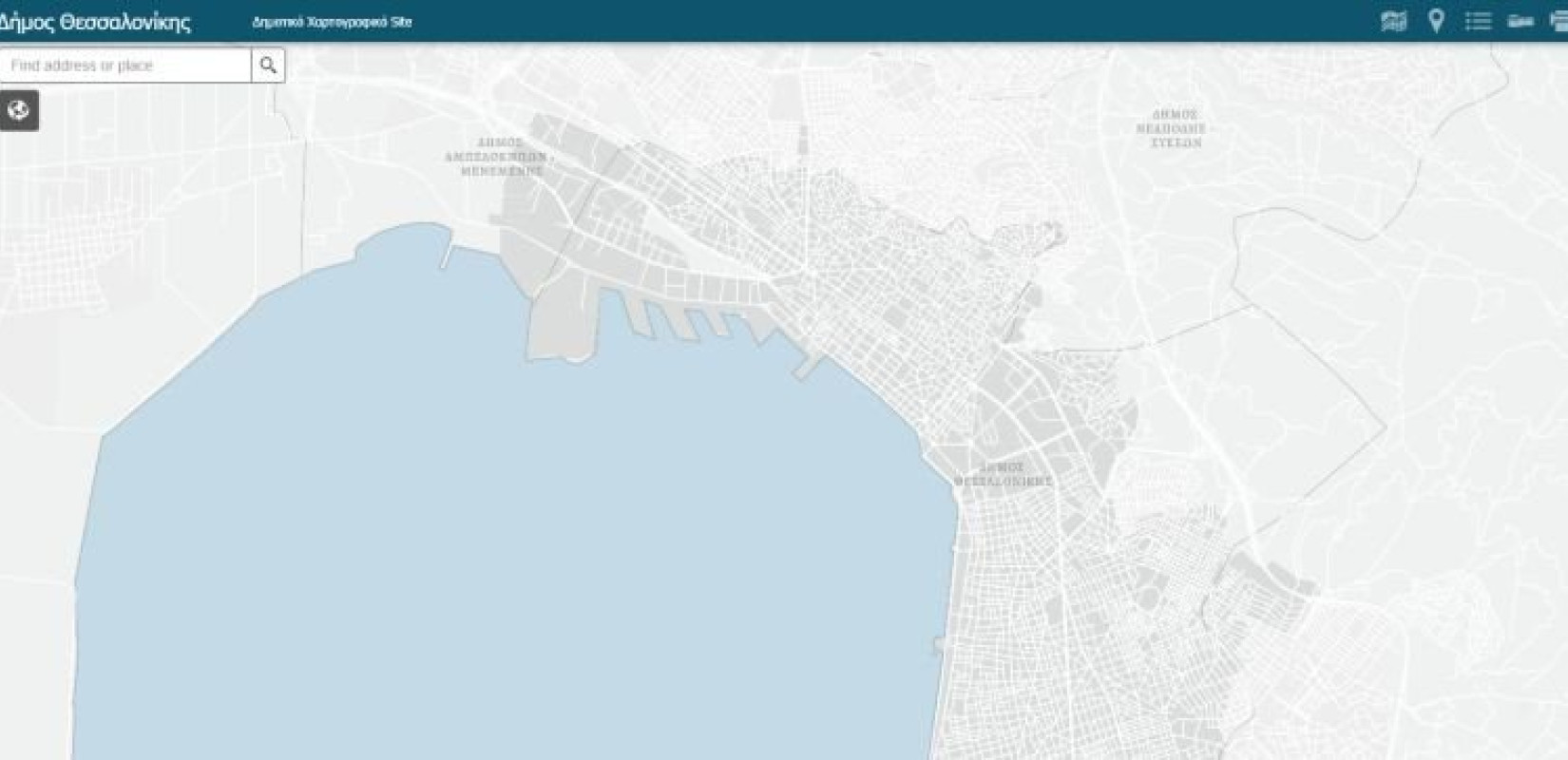 Επαναλειτουργεί αναβαθμισμένο το Γεωγραφικό Σύστημα Πληροφοριών του Δήμου Θεσσαλονίκης