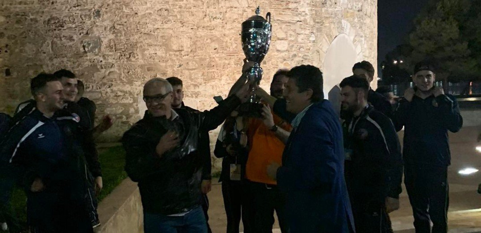 Χάντμπολ: Η Πυλαία πανηγύρισε το κύπελλο στο Λευκό Πύργο (βίντεο, φωτ.)