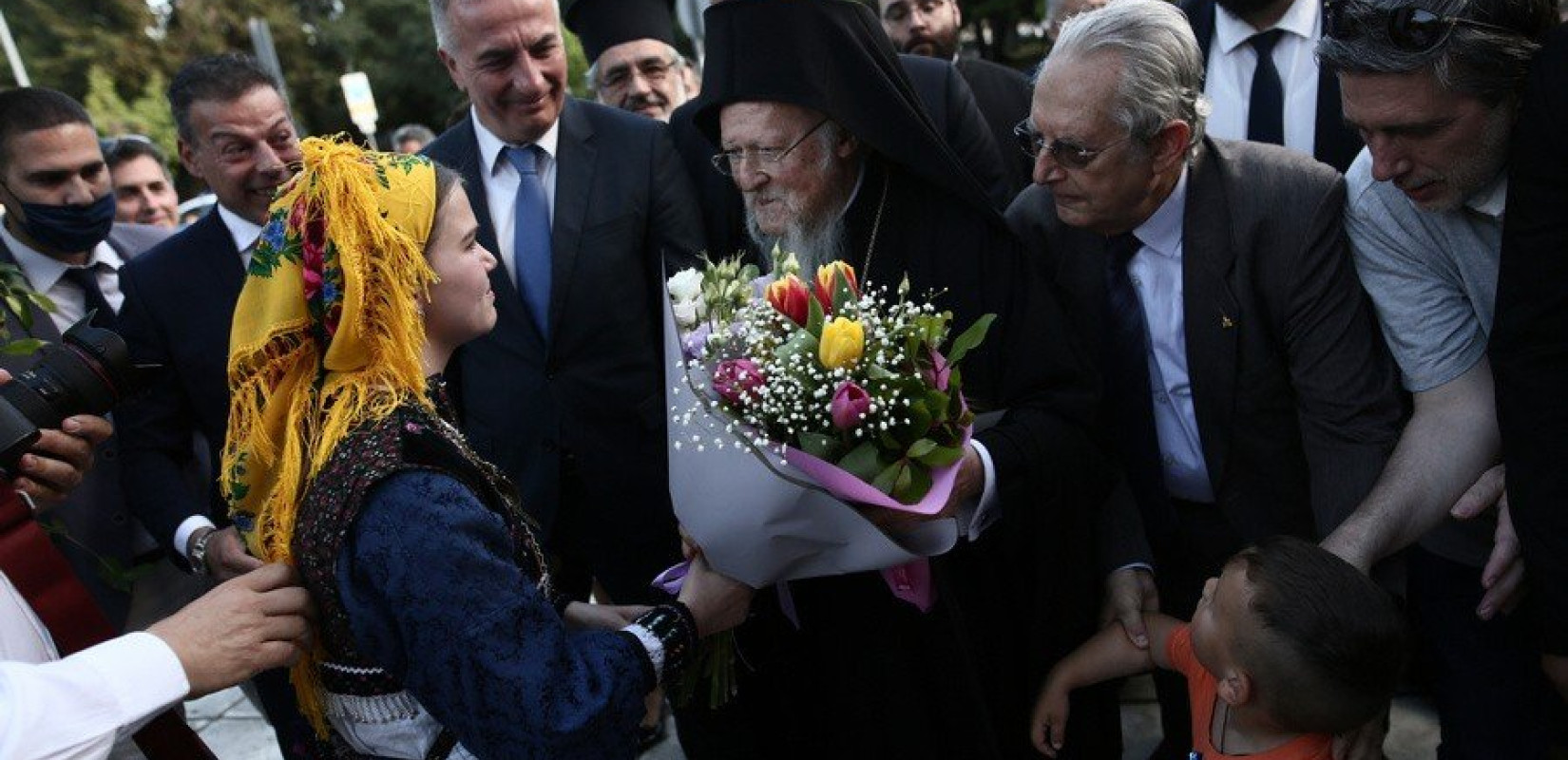 Υποδοχή έκπληξη επιφύλαξαν οι μαθητές της ΧΑΝΘ στον Βαρθολομαίο (φωτ.)