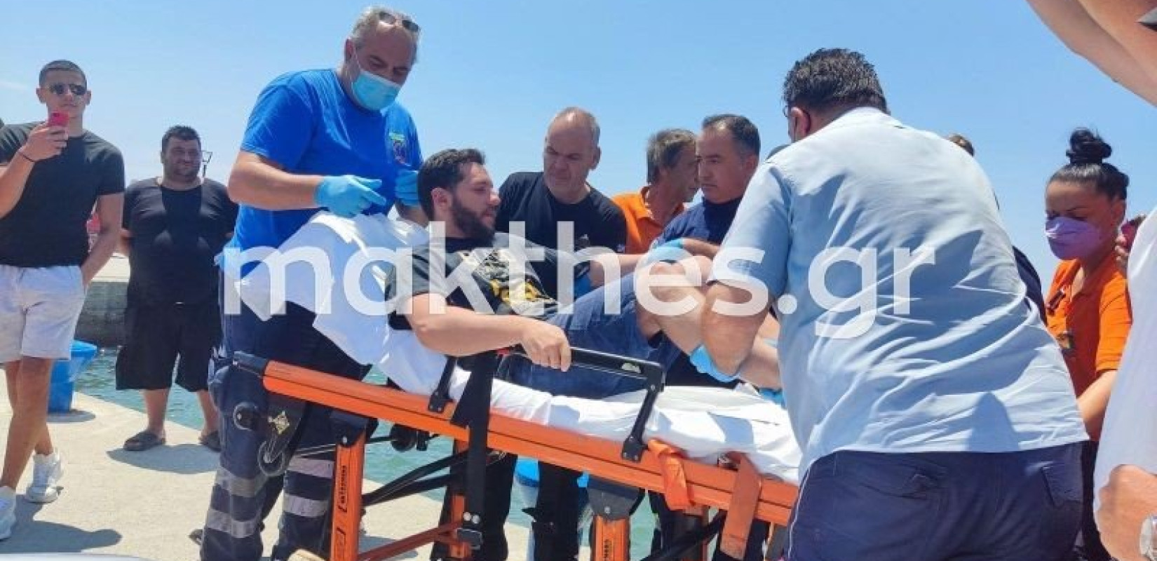 Στο Παπανικολάου μεταφέρθηκε ο 30χρονος που κολυμπούσε 19 ώρες στη Χαλκιδική 