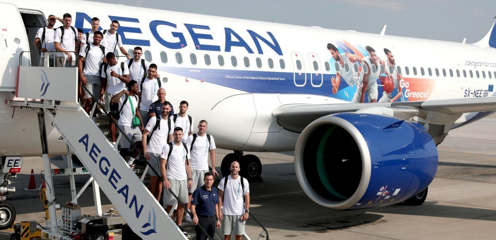 Μπάσκετ: Αναχώρησε για το Μιλάνο η Εθνική (φωτ.)