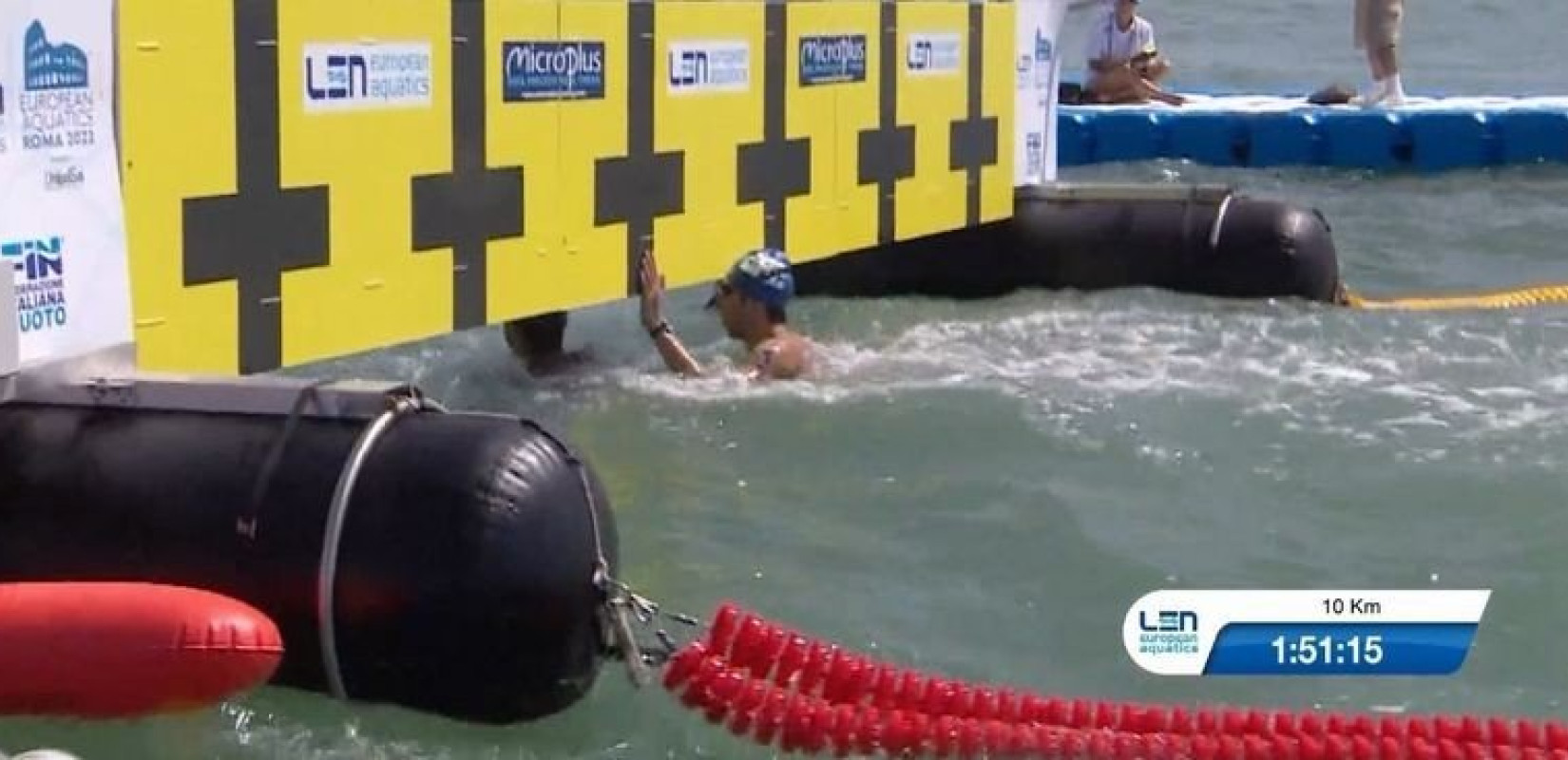 Κολύμβηση ανοιχτής θάλασσας: Όγδοος ο Κυνηγάκης στη Ρώμη (βίντεο)