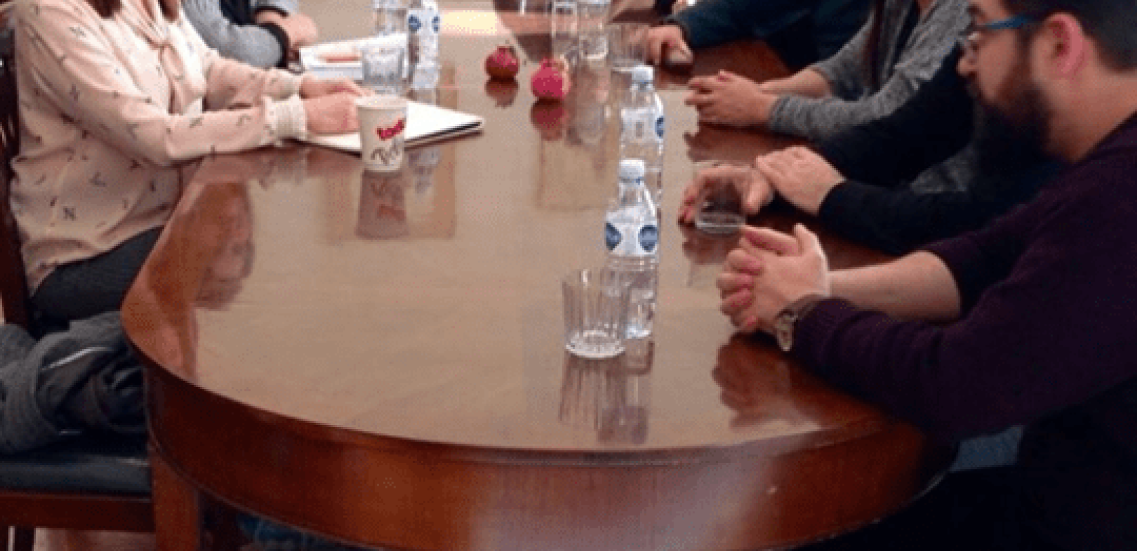 Με ηθοποιούς του ΚΘΒΕ συναντήθηκε η Κατερίνα Νοτοπούλου