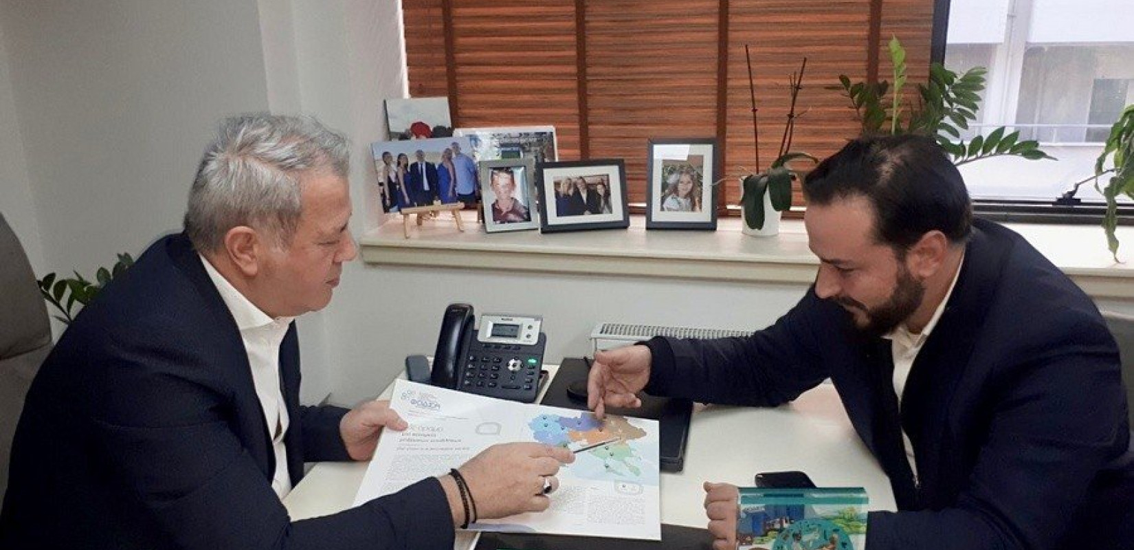 Ενημερωτική συνάντηση του Διαμαντή Γκολιδάκη με τον Πρόεδρο του ΦΟΔΣΑ Κεντρικής Μακεδονίας, Μιχάλη Γεράνη