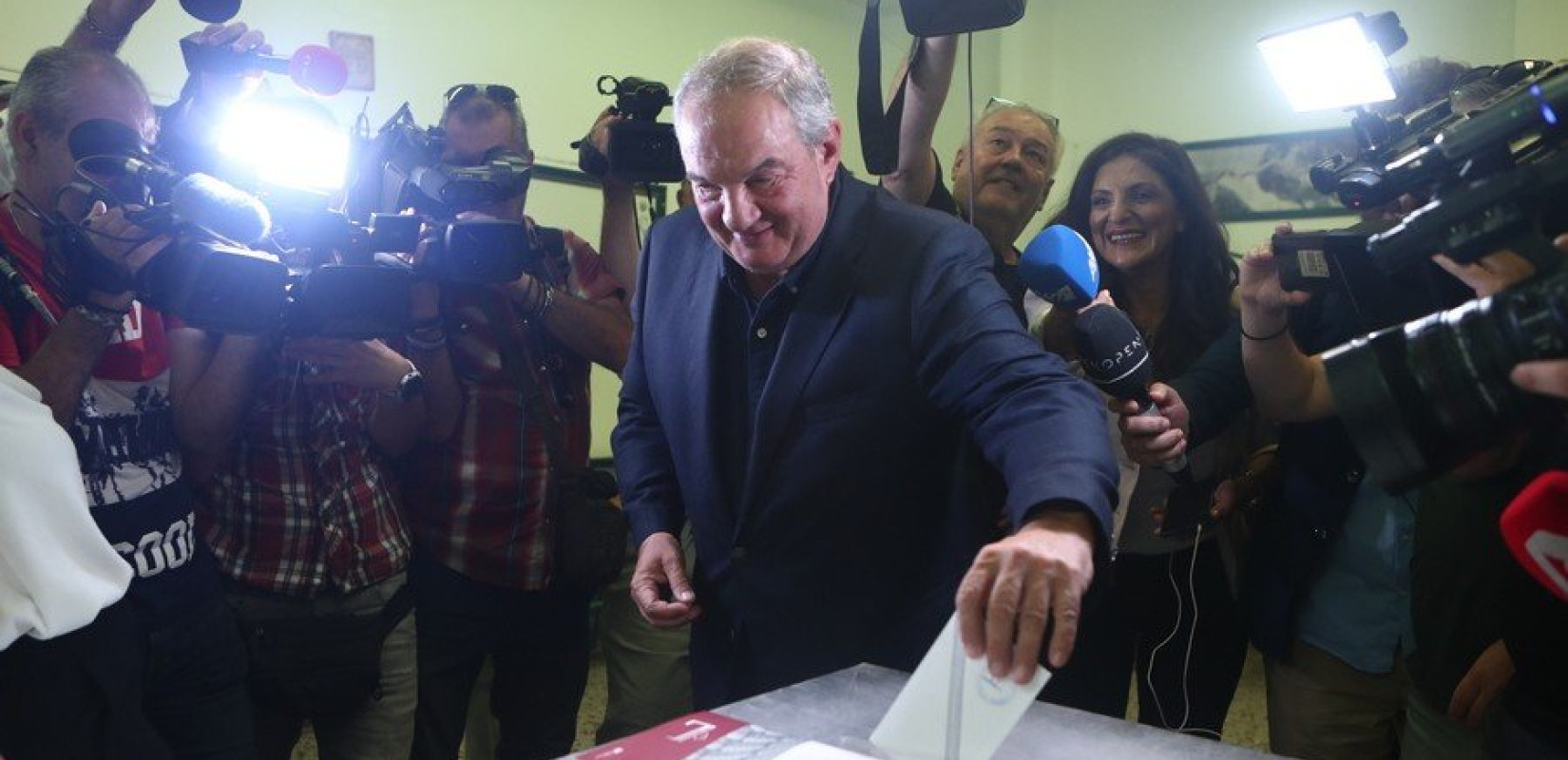 Θεσσαλονίκη: Ψήφισε στον Αγ. Ελευθέριο ο Κ. Καραμανλής