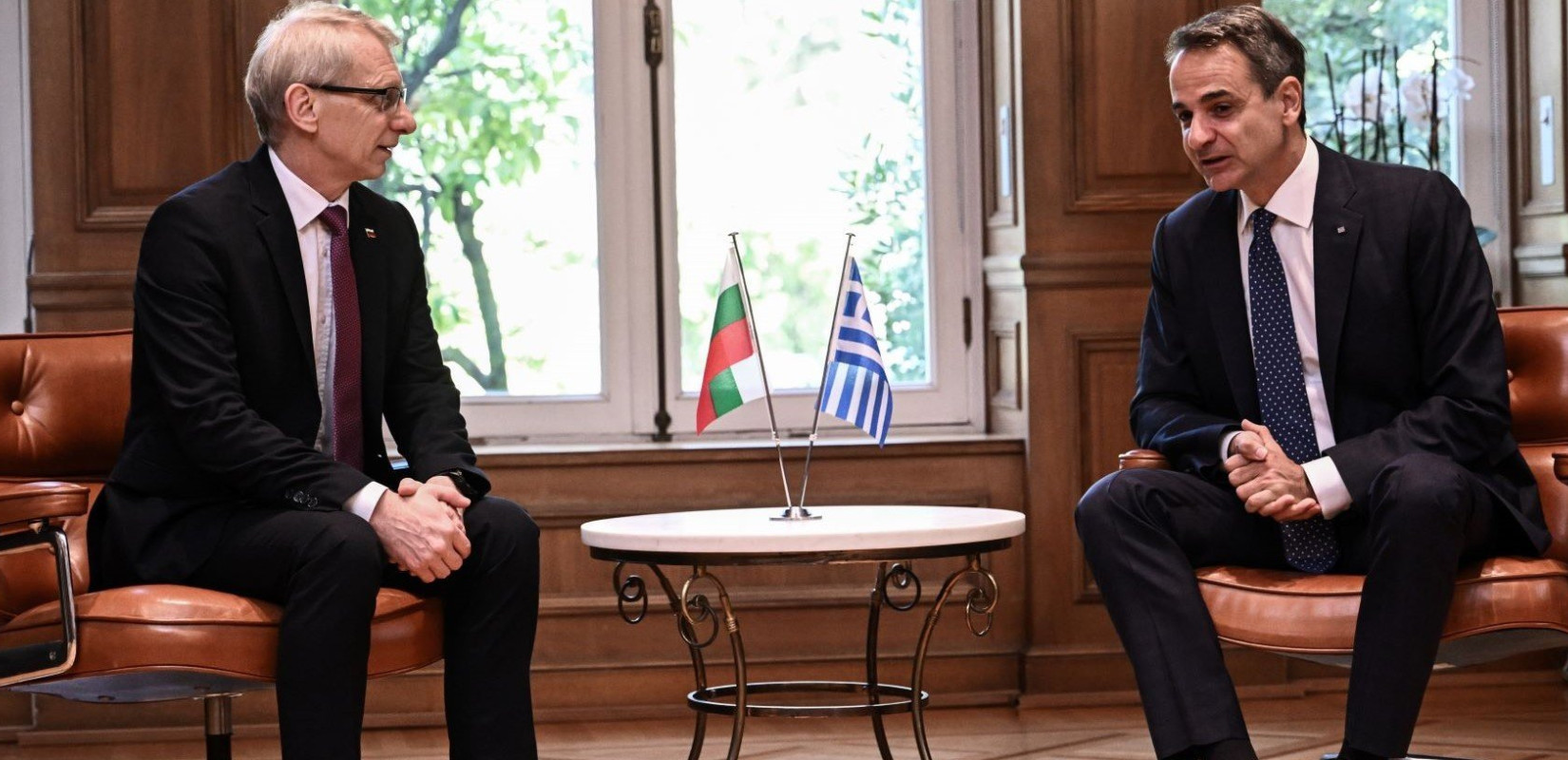 Ενέργεια, υποδομές, μεταφορές και ΔΕΘ, στην ατζέντα της συνάντησης Μητσοτάκη - Ντένκοβ