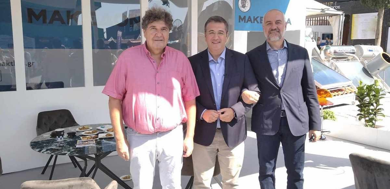 87η ΔΕΘ: Απ. Τζιτζικώστας και Λ. Κυρίζογλου στο περίπτερο της «ΜτΚ» και του makthes.gr