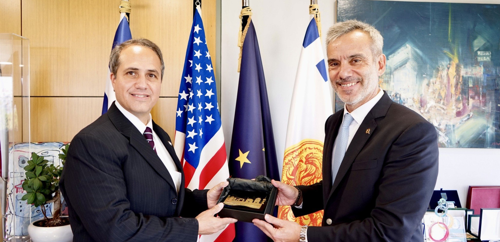 Θεσσαλονίκη: Με τον νέο γενικό πρόξενο των ΗΠΑ συναντήθηκε ο Κωνσταντίνος Ζέρβας