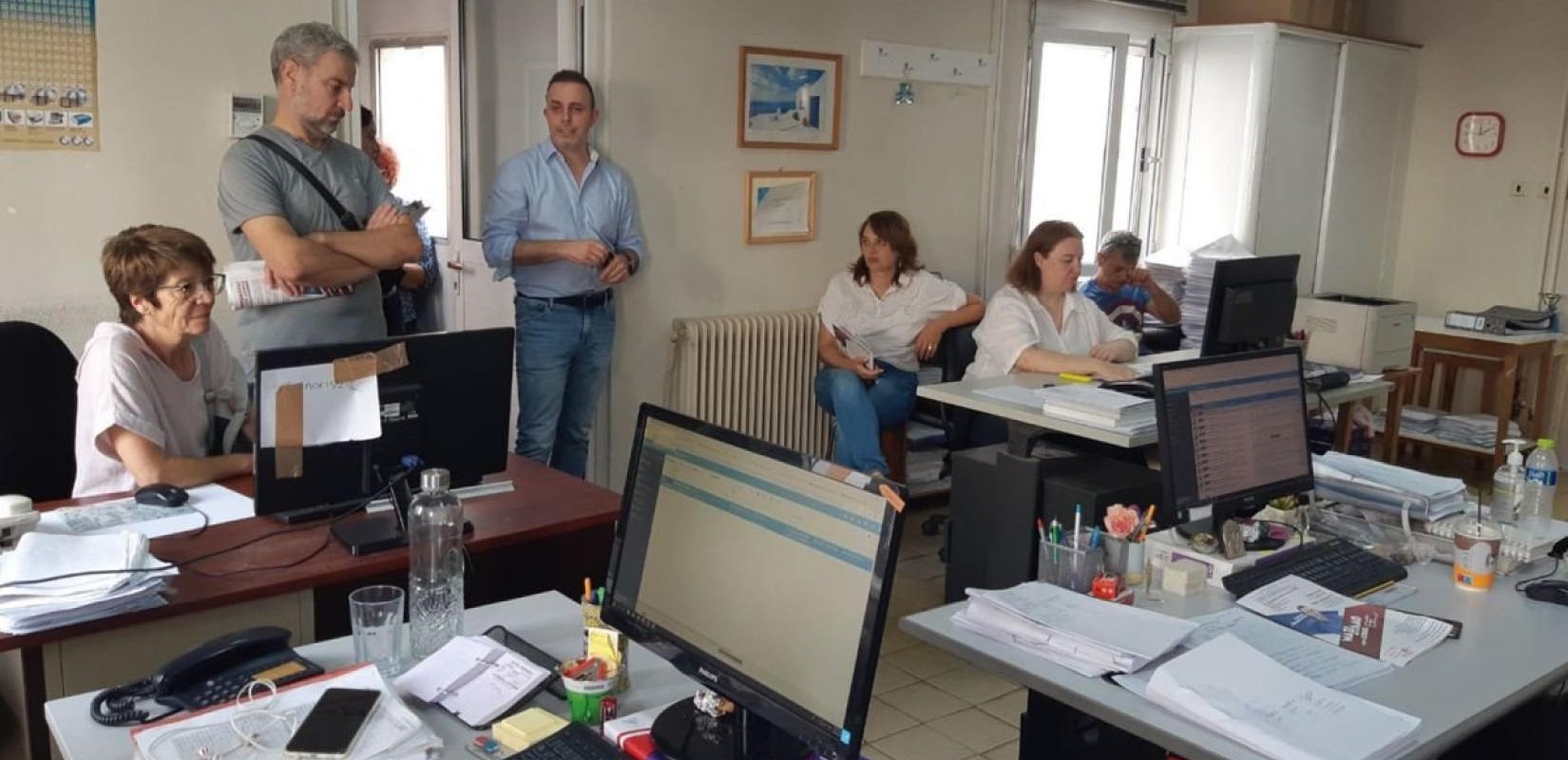 Σ. Αβραμόπουλος στο νοσοκομείο Γεννηματάς Θεσσαλονίκης: Να πάτε στην κάλπη με κριτήριο τη ζωή και τους όρους εργασίας σας (φωτ.)