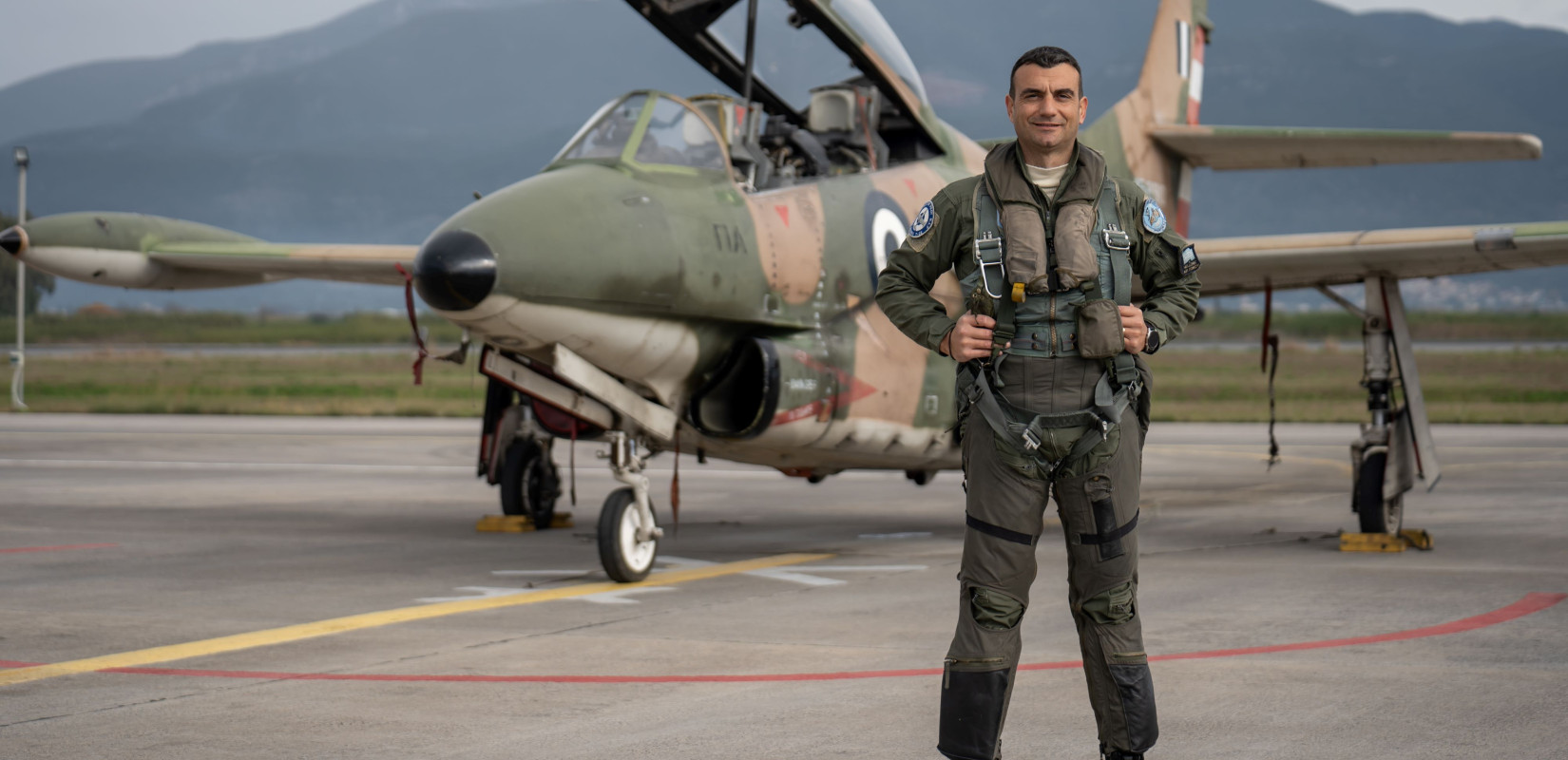 Συγκίνηση στην απόδοση τιμών στον επισμηναγό Επαμεινώνδα Κωστέα