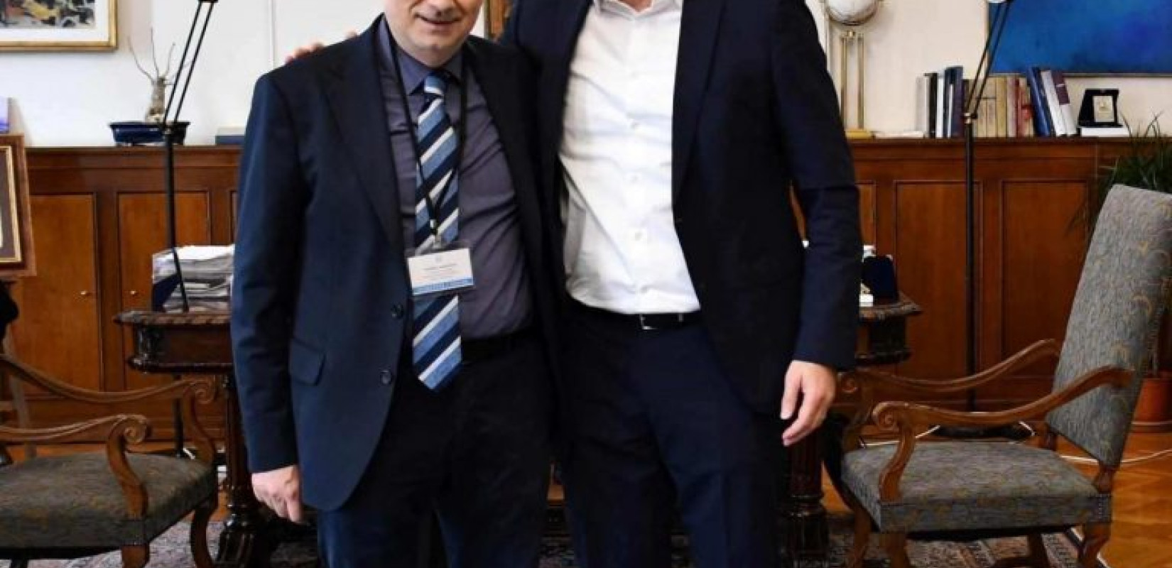 Θεσσαλονίκη: Συνάντηση του ΥΜΑΘ Στάθη Κωνσταντινίδη με τον πρόεδρο του Πράσινου Ταμείου