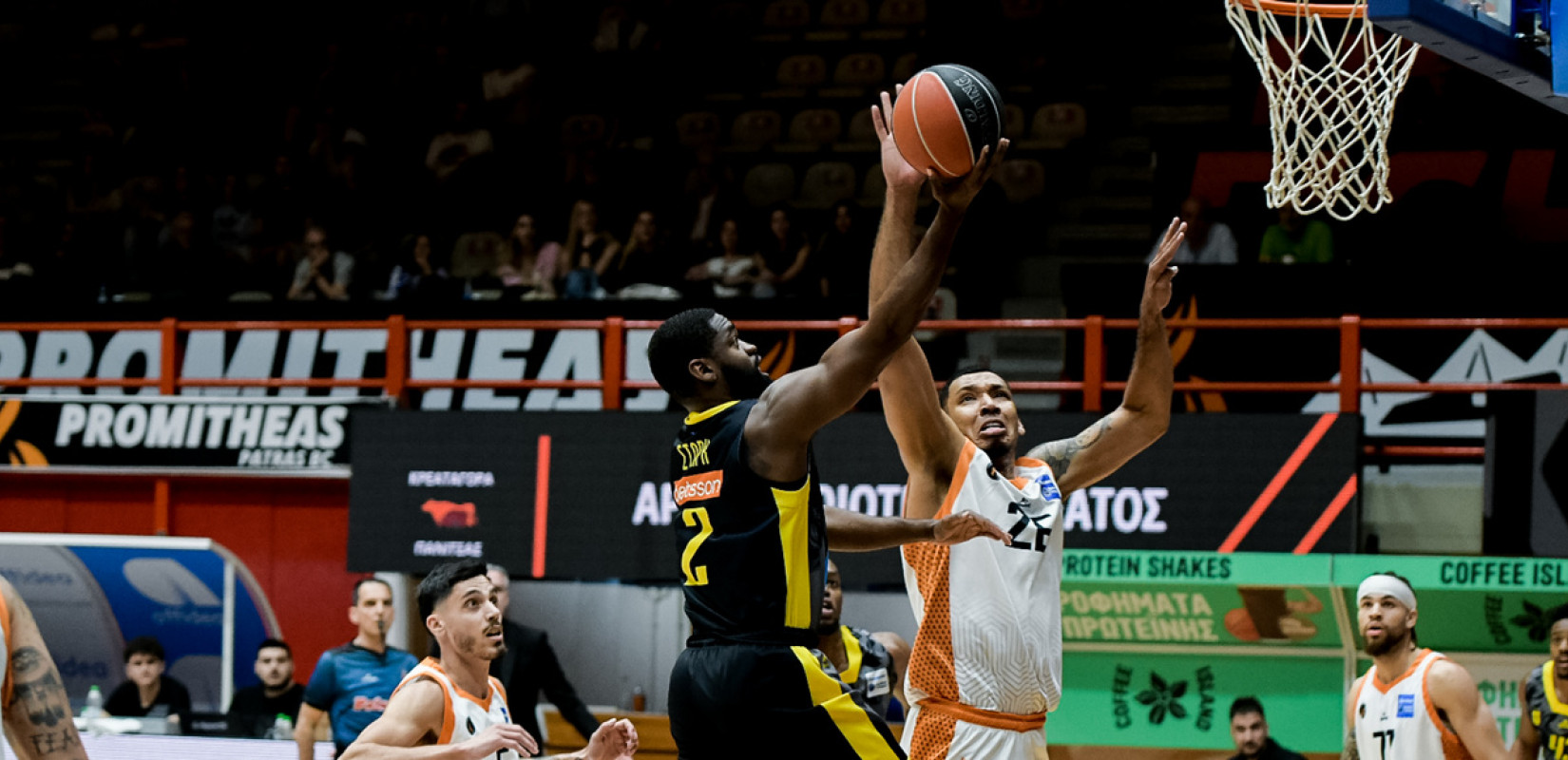 Μπάσκετ: Μπλακ-άουτ στο δεύτερο ημίχρονο και συντριβή του Άρη στην Πάτρα (βίντεο)