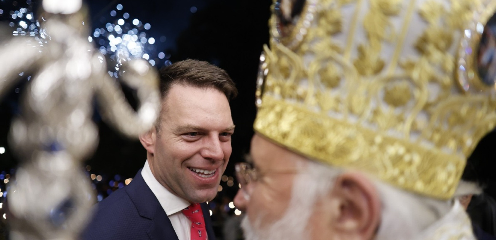 Tετ α τετ Μητροπολίτη Κέρκυρας - Στ. Κασσελάκη: «Χρόνια πολλά, Χριστός Ανέστη λεβέντη μου»