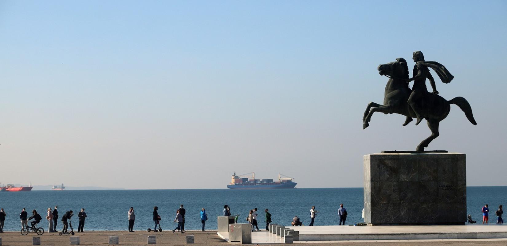 Θεσσαλονίκη: Νέα όψη για το άγαλμα του Μεγάλου Αλεξάνδρου στη Νέα Παραλία - Απολυμάνθηκε και καθαρίστηκε (βίντεο)