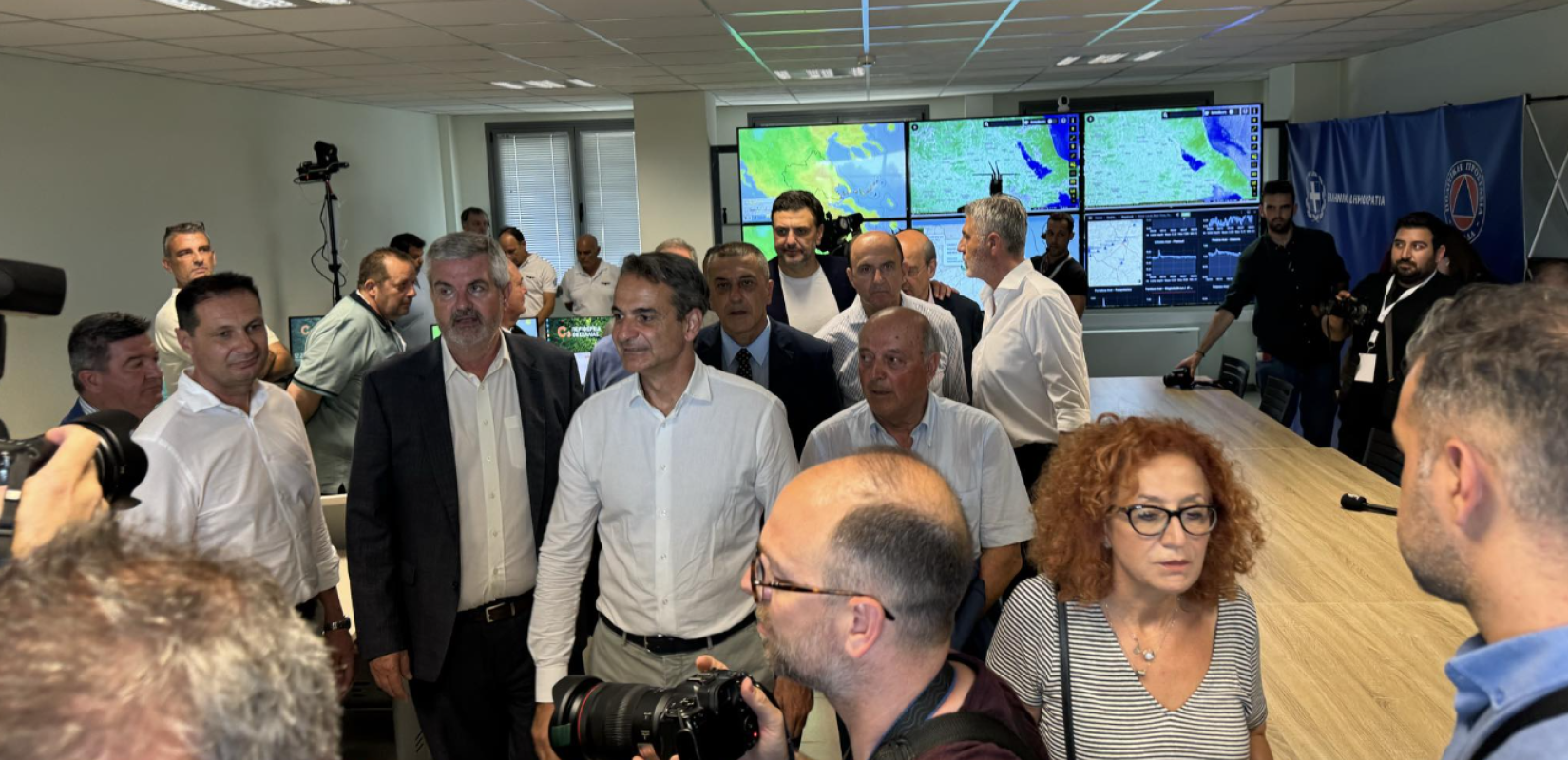 Λάρισα: Στο νέο Κέντρο Πολιτικής Προστασίας Θεσσαλίας ο Κ. Μητσοτάκης