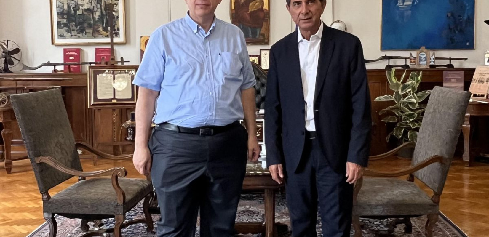 Συνάντηση Γκιουλέκα-Γιορδαμλή στο ΥΜΑΘ για την ανάπτυξη του Έβρου