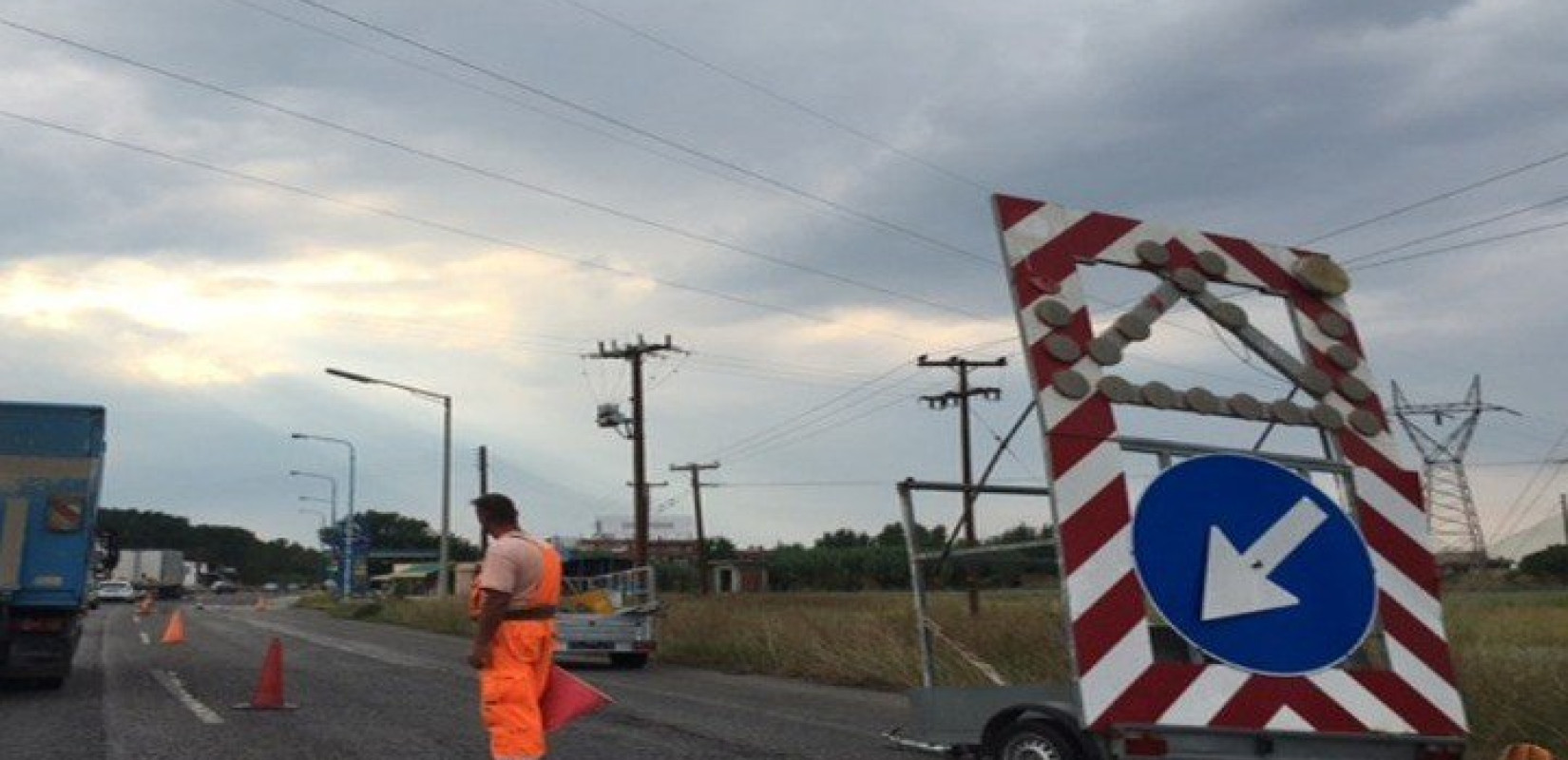 Εργασίες συντήρησης στην εθνική οδό Θεσσαλονίκης - Νέων Μουδανιών