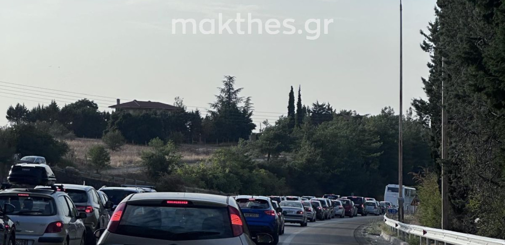 Θεσσαλονίκη: Ομαλοποιήθηκε η κίνηση στην επιστροφή από Χαλκιδική (φωτ.)