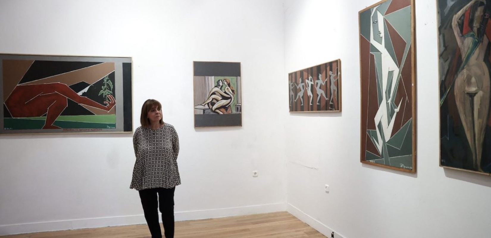 Εντυπωσιασμένη από το Μουσείο Μοντέρνας Τέχνης Φλώρινας η ΠτΔ Κατερίνα Σακελλαρόπουλου