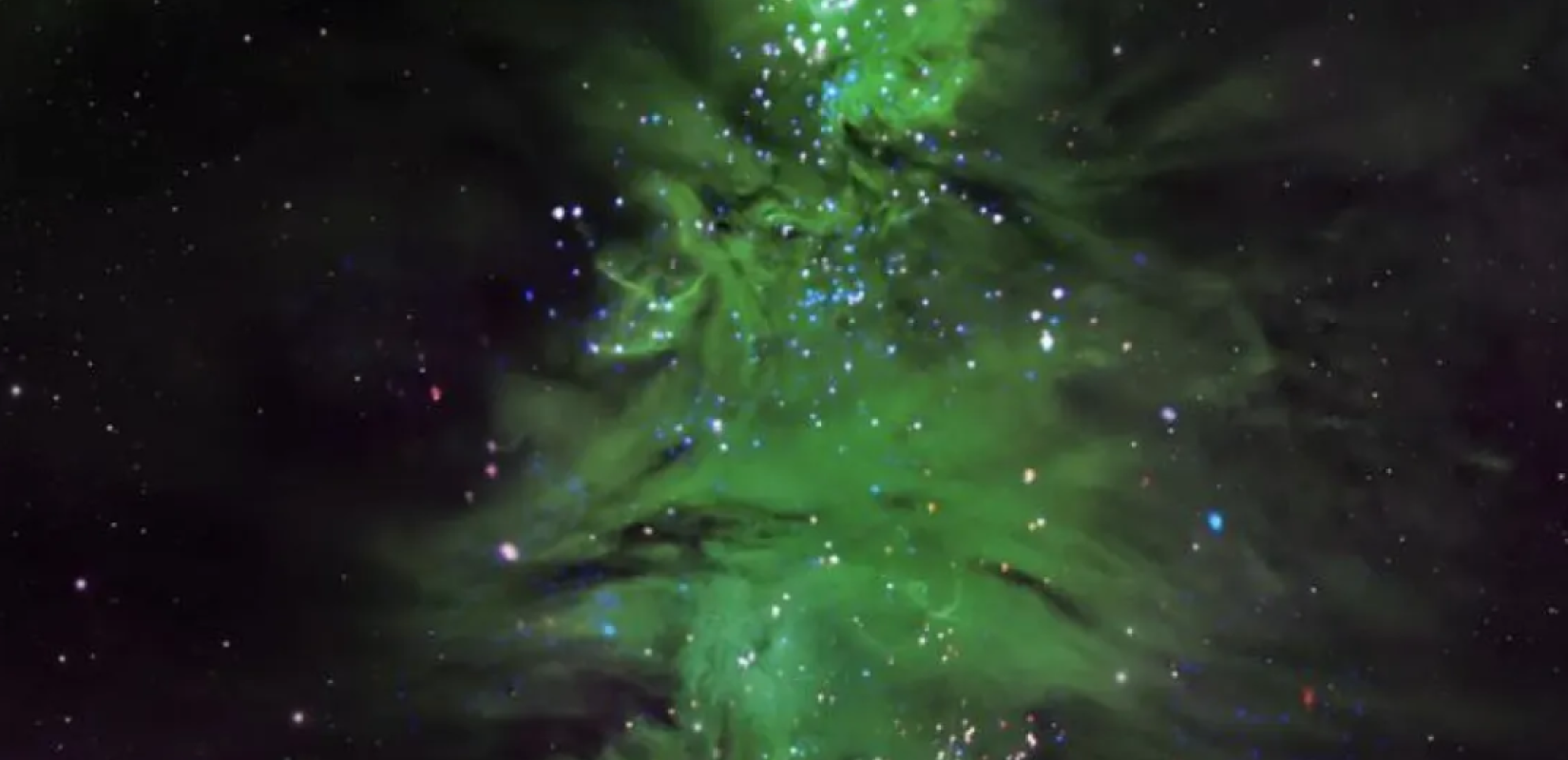 Αστρικό σμήνος σχηματίζει ένα... χριστουγεννιάτικο δέντρο - Η εντυπωσιακή φωτογραφία της NASA