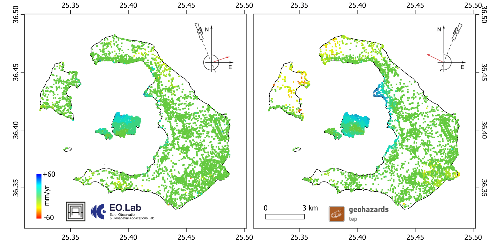 Θεσσαλονίκη: Εργαστήρι του ΑΠΘ κατέγραψε μετατοπίσεις της καλδέρας στη Σαντορίνη