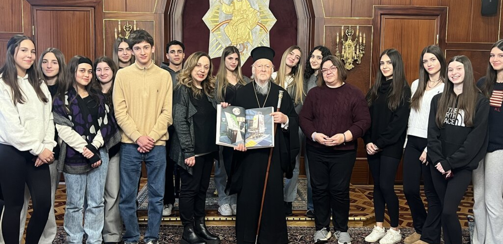 Τον Οικουμενικό Πατριάρχη κ.κ. Βαρθολομαίο επισκέφθηκαν στην Κωνσταντινούπολη μαθητές και μαθήτριες του Anatolia