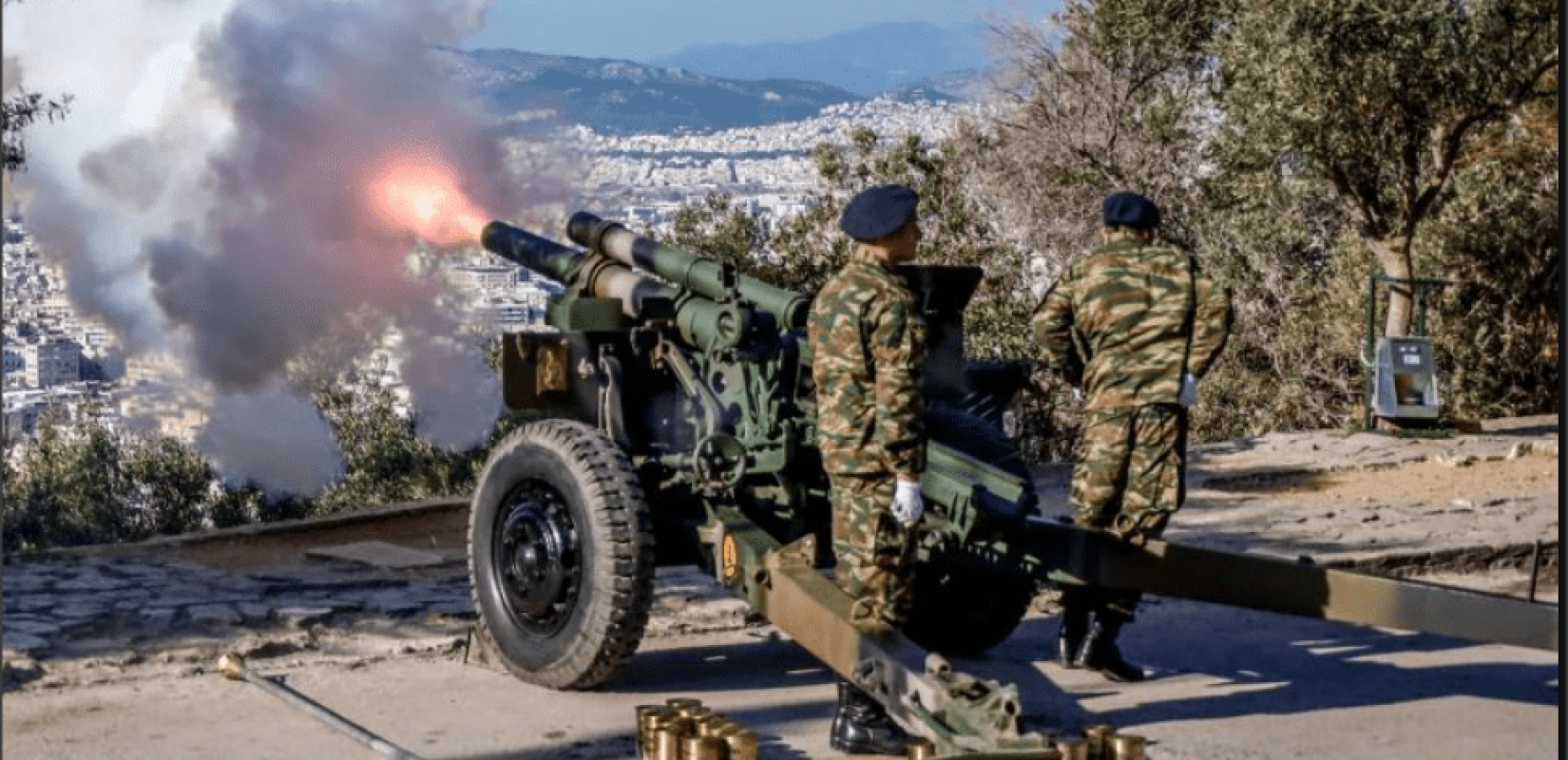 25η Μαρτίου: Με τους 21 κανονιοβολισμούς από τον Λυκαβηττό ξεκίνησαν οι εορταστικές εκδηλώσεις (βίντεο)
